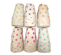 DISPOSABLE PARTY CUPS STAR DESIGN 10PK. EACH