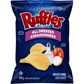 Ruffles All Dressed Chips, 220g