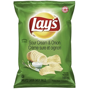 Lays cream & onion 165 g