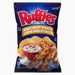 Ruffles Sour Cream &#039;N Bacon Chips, 220g