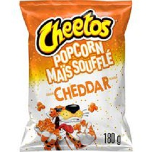 CHEETOS, Cheddar Popcorn Flavoured Snacks, 180 g