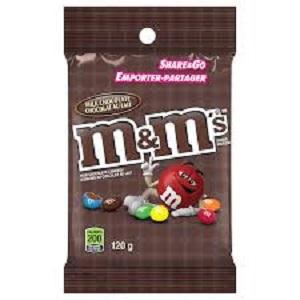 M & M milk choc 120g