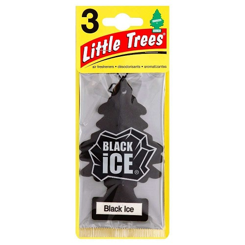 LITTLE TREES CAR FRESHENER BLACK ICE 