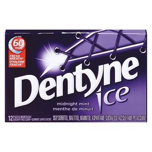 Dentyne Ice Midnight Mint 12 Units
