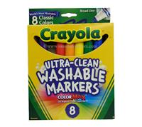 CRAYOLA WASHABLE MARKERS 8PK 